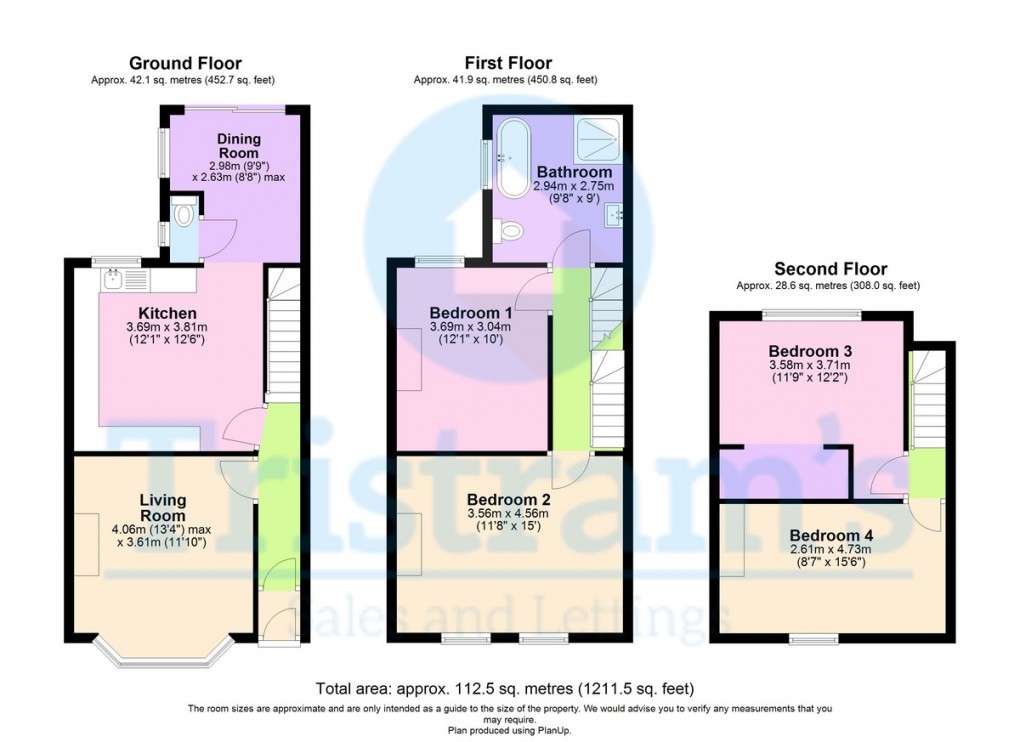 Floorplan for Charnwood Grove, West Bridgford, Nottingham