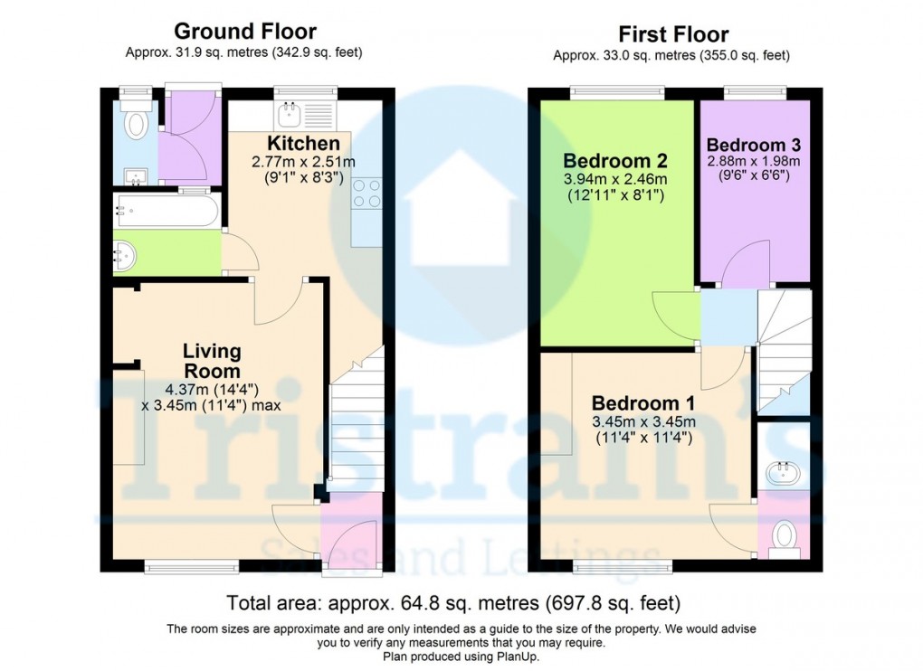 Floorplan for Coleby Avenue, Nottingham