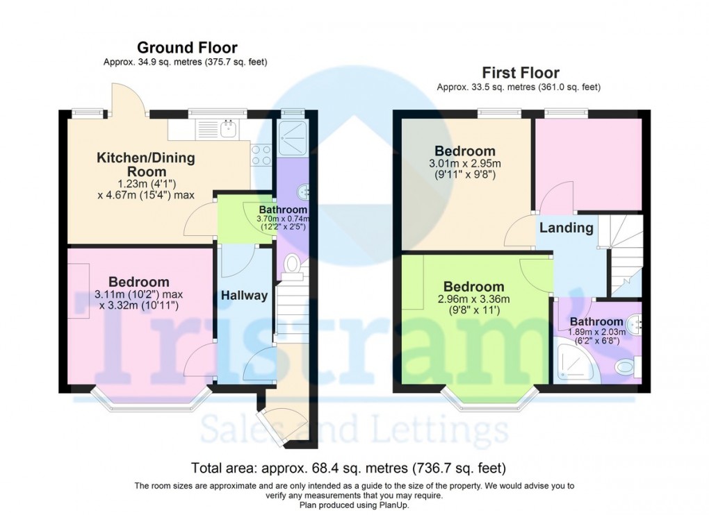 Floorplan for Newland Close, Nottingham