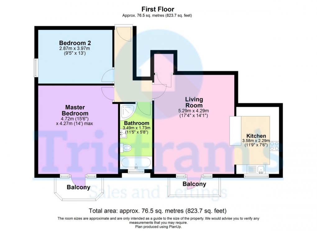 Floorplan for Sandfield House, Burns Street