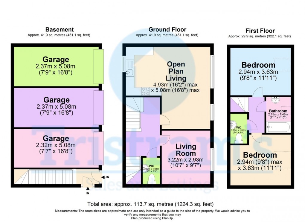 Floorplan for Coach House, Flitterman Mews, Wilford Crescent East