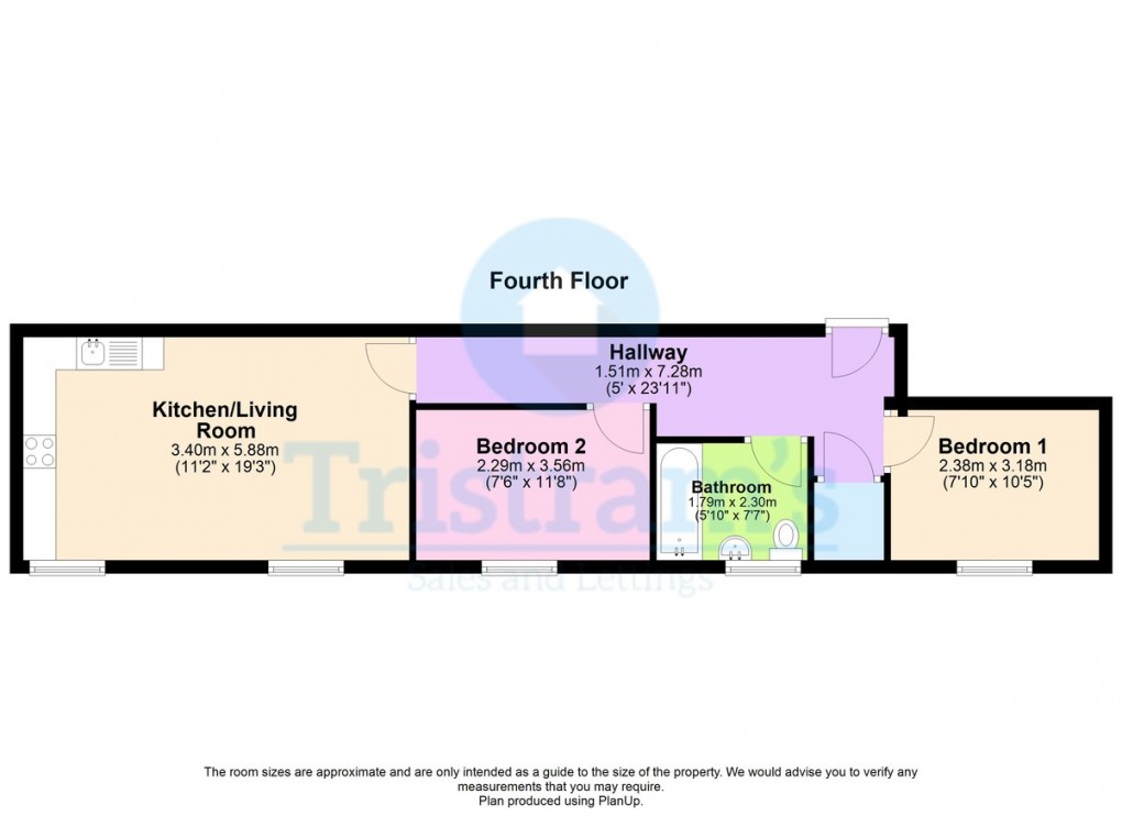 Floorplan for Castle Boulevard, Nottingham