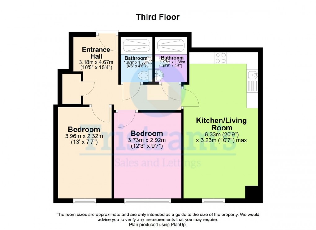 Floorplan for Castle Boulevard, Nottingham