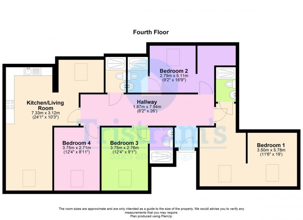 Floorplan for Castle Boulevard, Nottingham