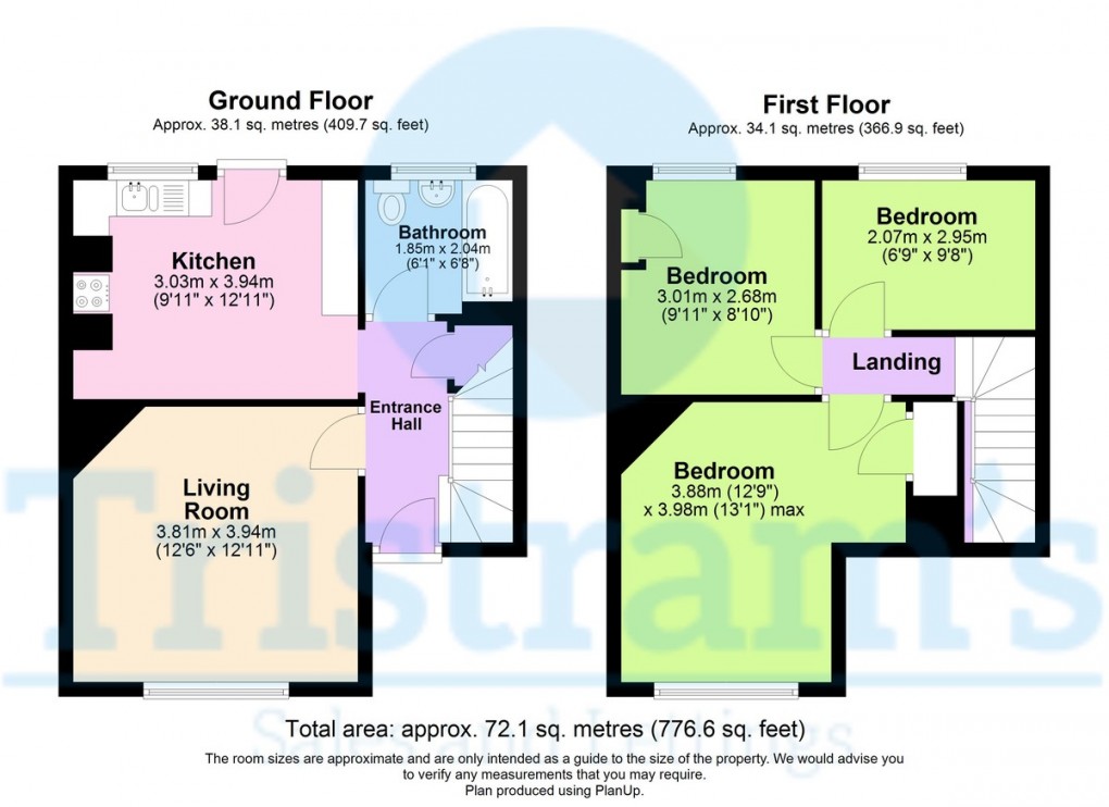 Floorplan for Irving Place, Alvaston, Derby