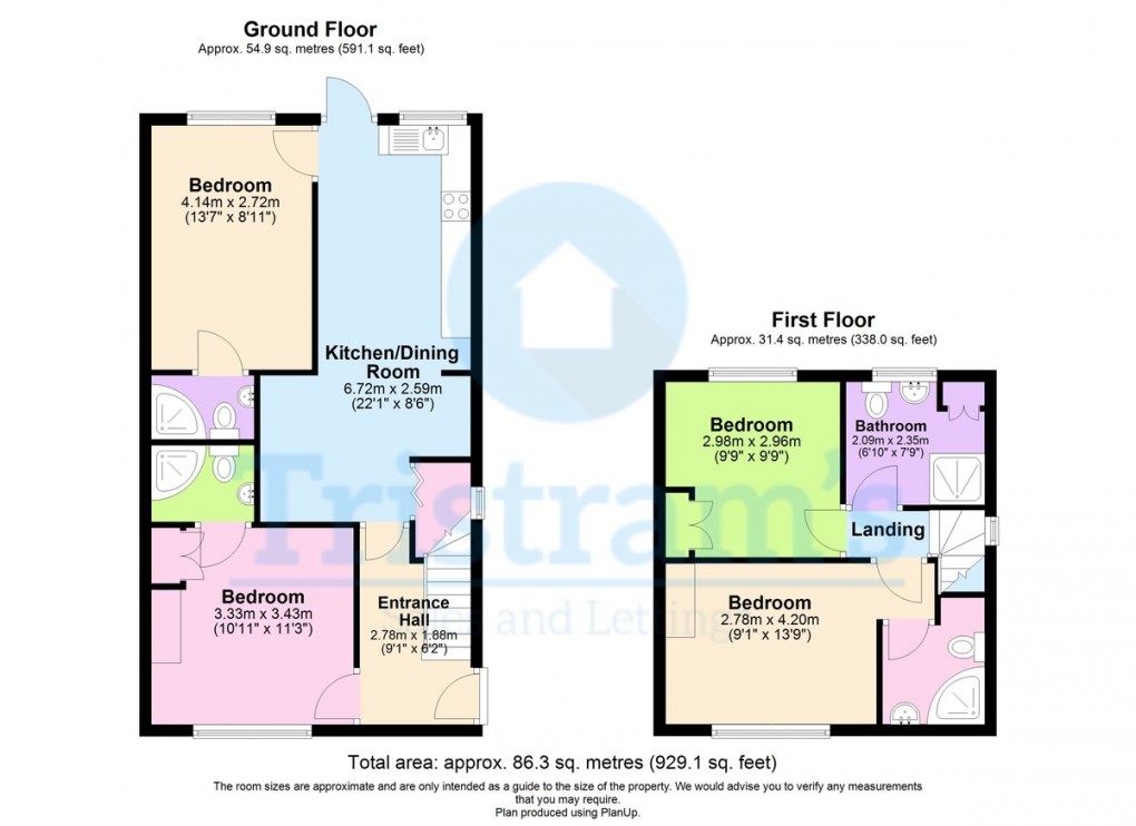 Floorplan for Western Boulevard, Nottingham