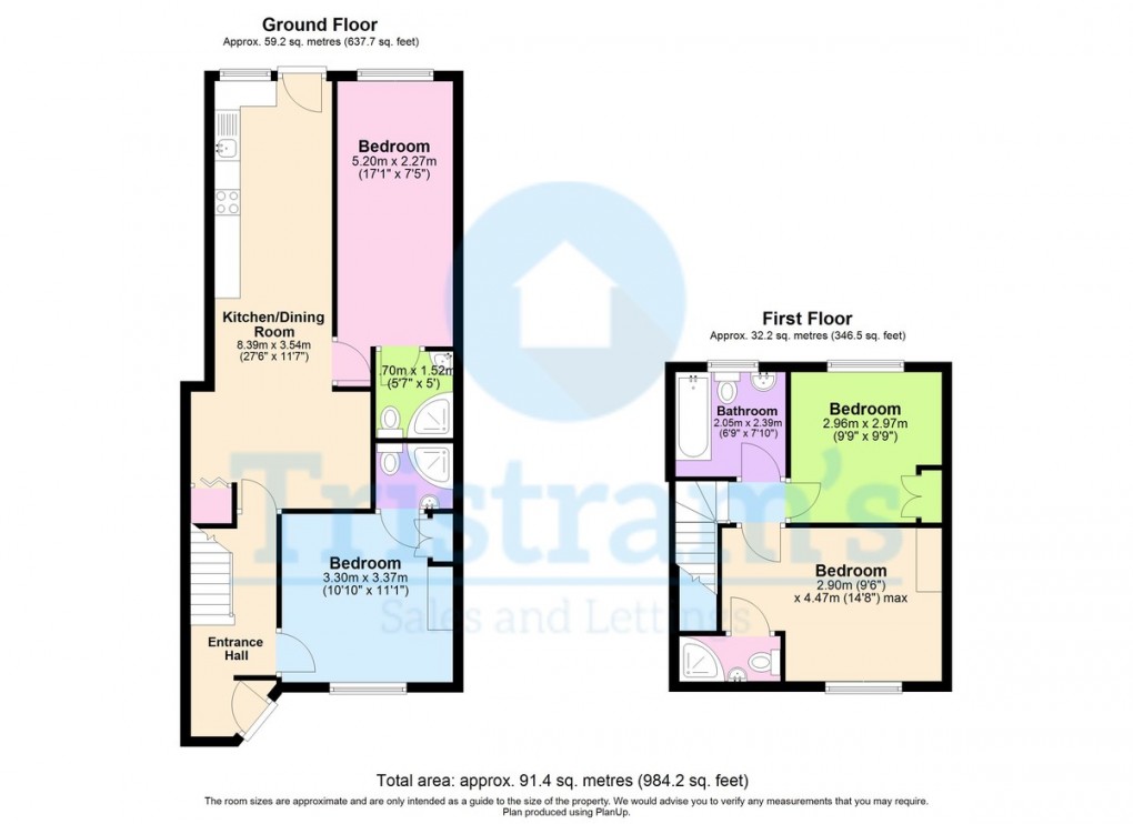 Floorplan for Western Boulevard, Nottingham