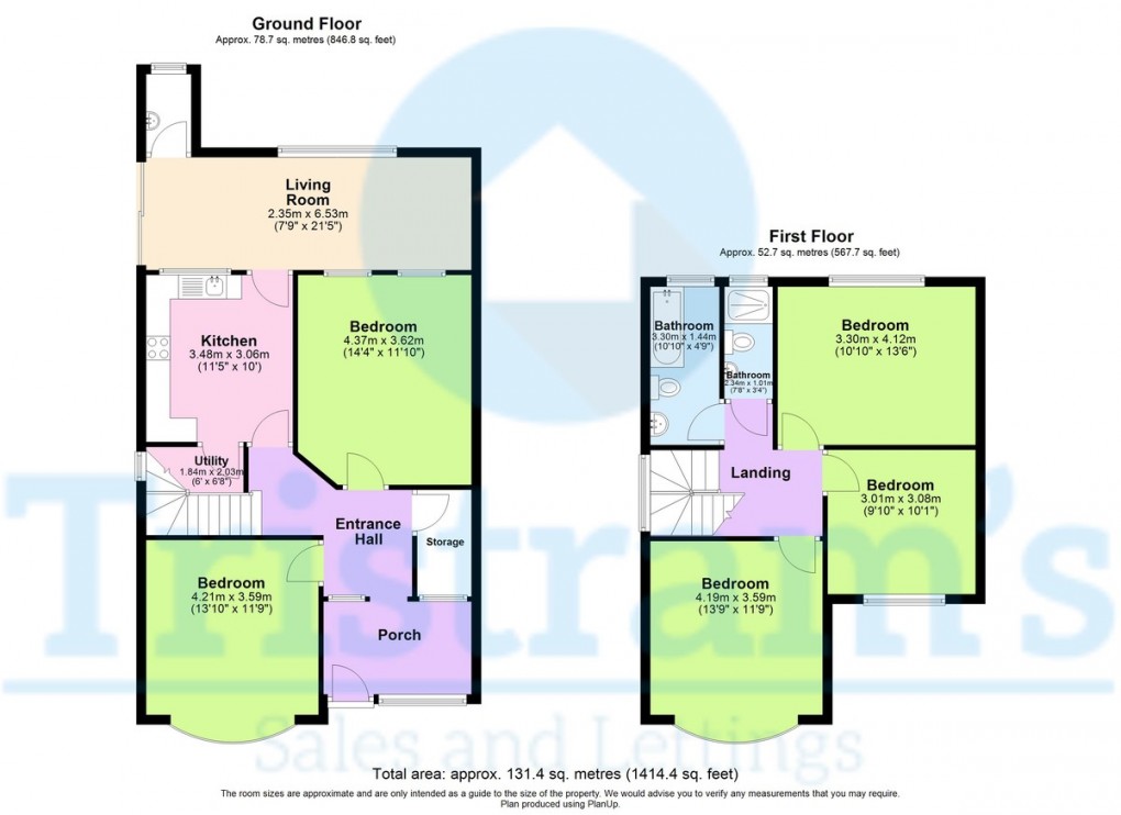 Floorplan for Western Boulevard, Nottingham