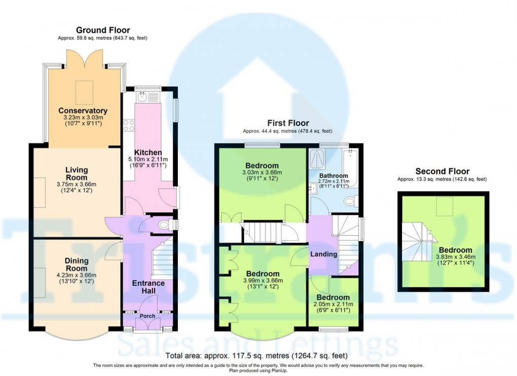 Floorplan for Crofton Close, Attenborough