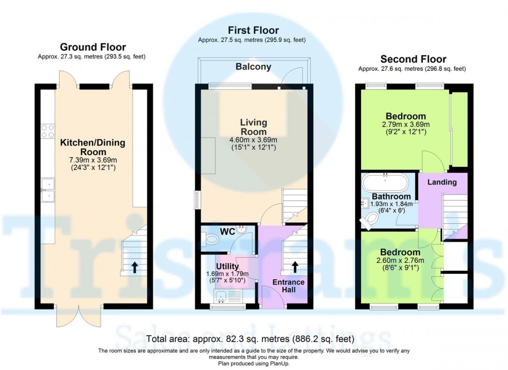 Floorplan for Petersham Mews, Nottingham