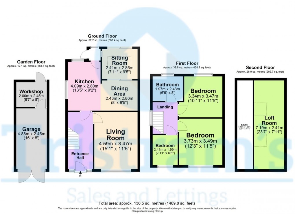 Floorplan for Greenland Crescent, Beeston