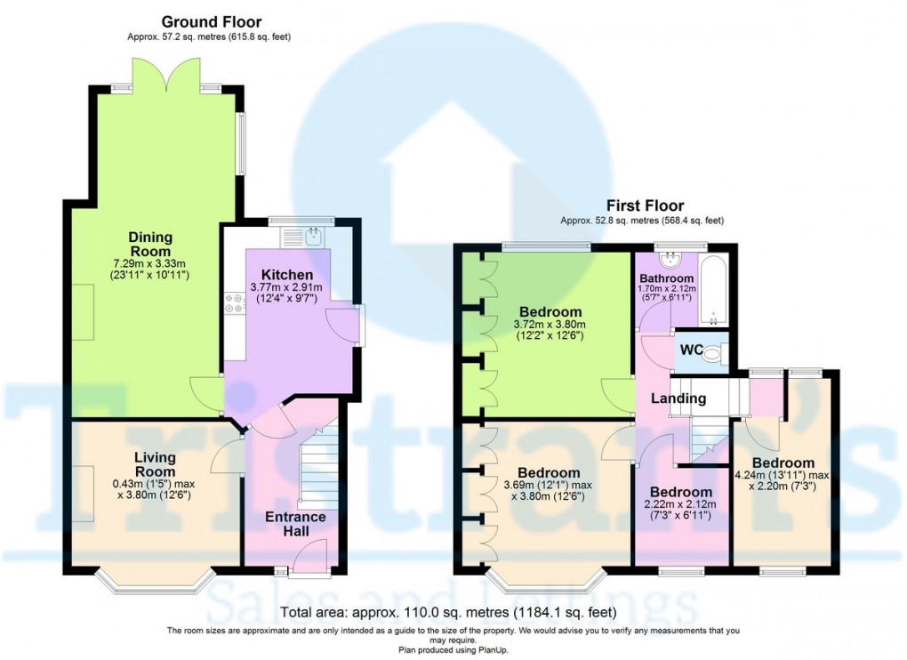 Floorplan for Cator Lane, Beeston