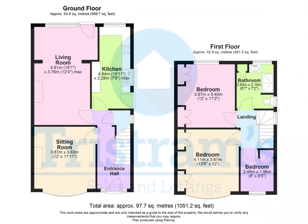 Floorplan for Gwenbrook Avenue, Beeston