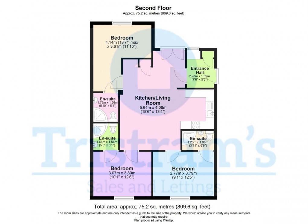 Floorplan for Derby Road, Nottingham