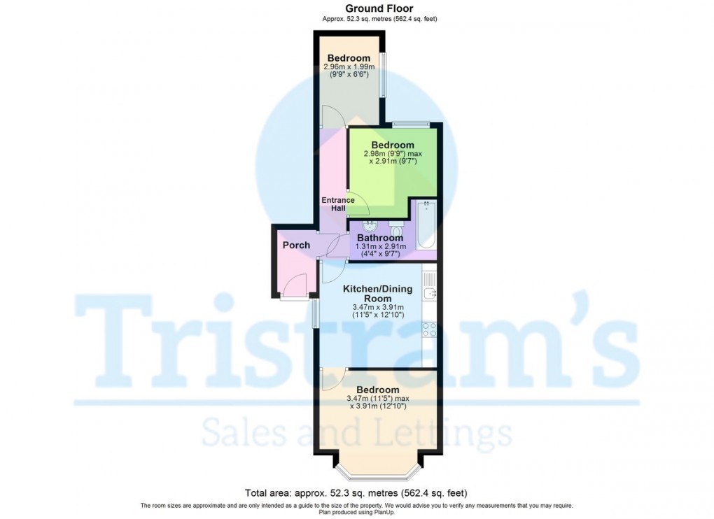 Floorplan for Flat 2, Melton Road, West Bridgford