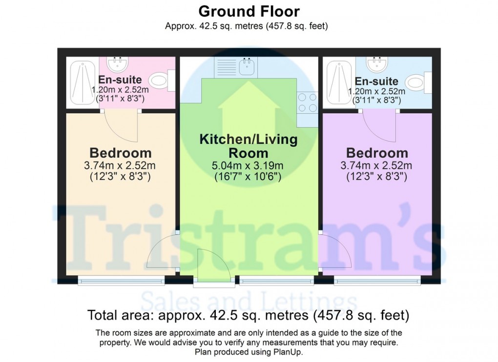 Floorplan for Flat 1, Park Road, Lenton