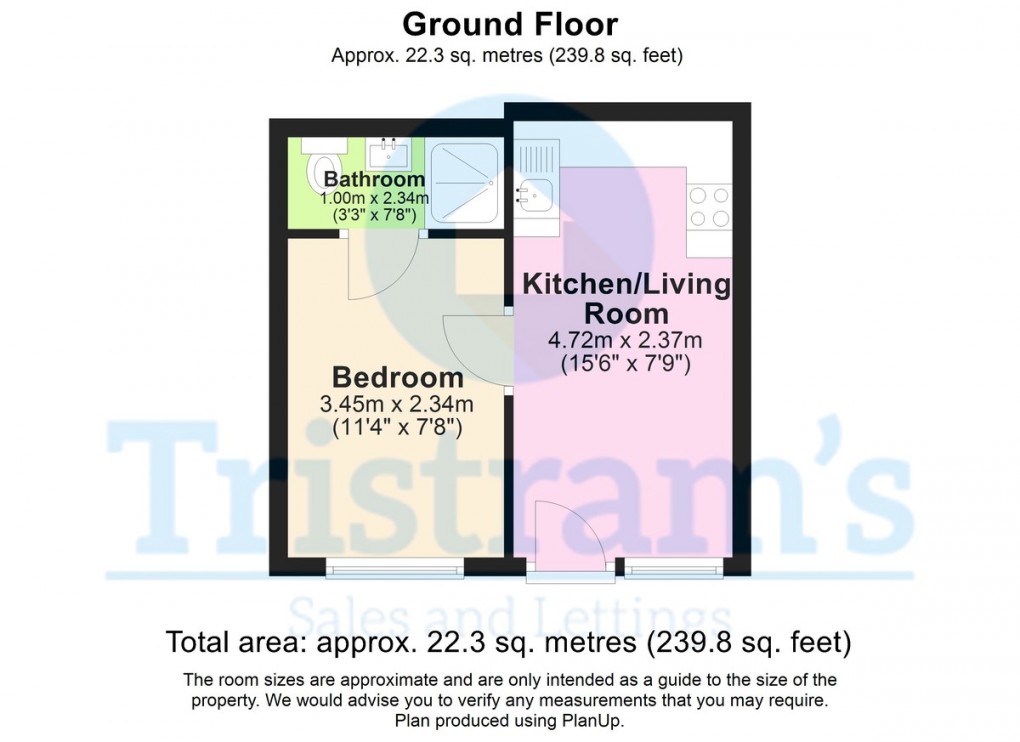 Floorplan for Flat 3, Park Road, Lenton