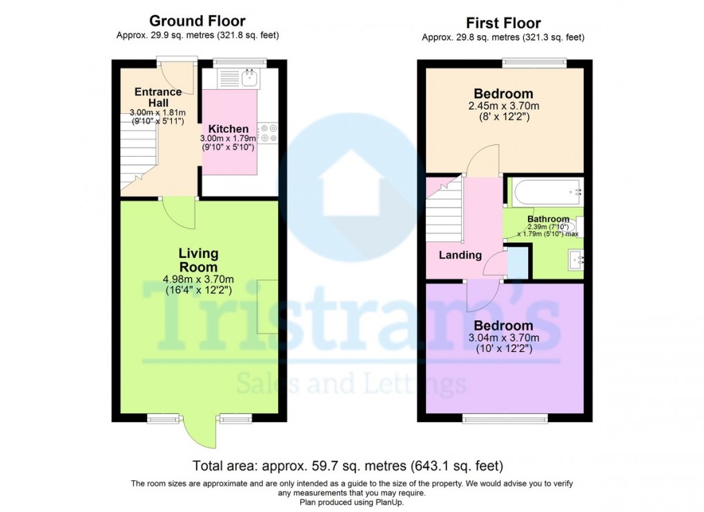 Floorplan for Helvellyn Close, Nottingham