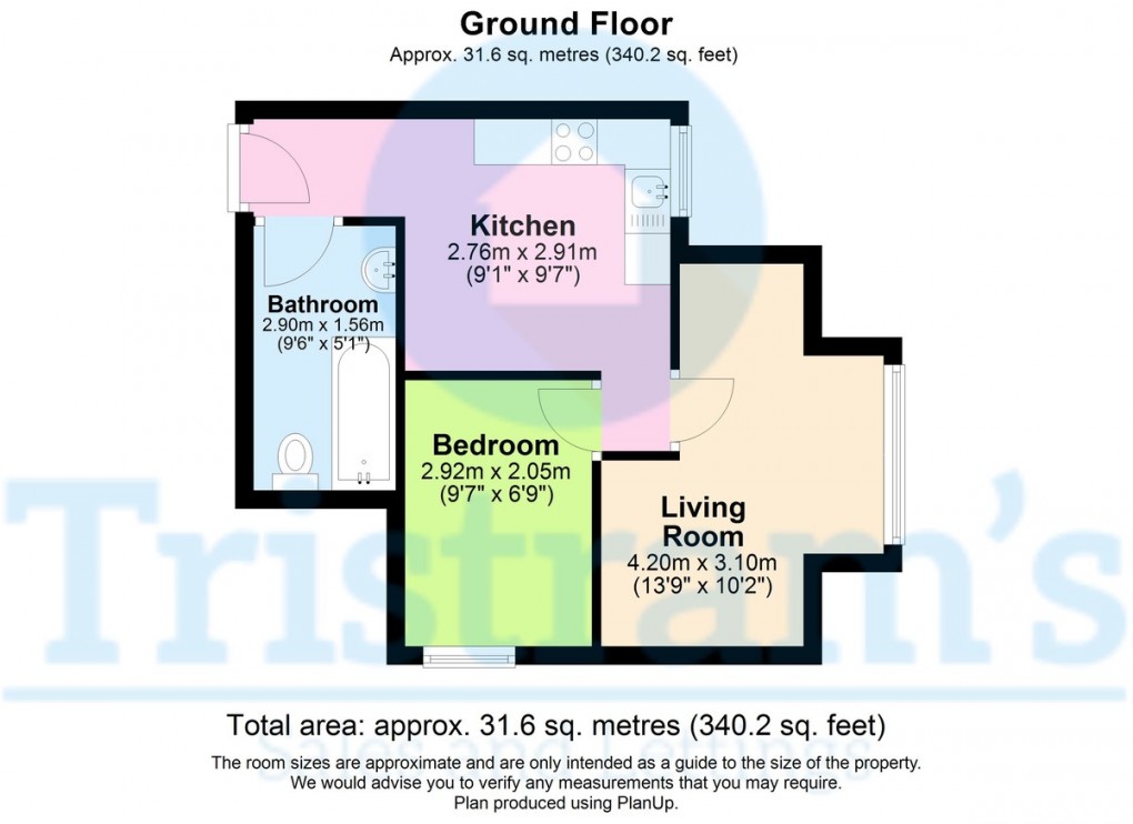 Floorplan for Burns Street, Nottingham