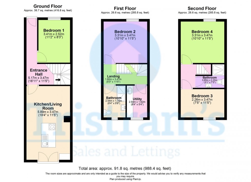 Floorplan for Room 2, Bulwer Road, Lenton