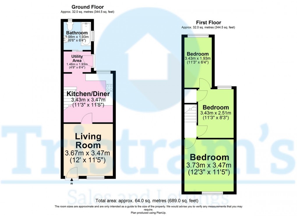 Floorplan for Fox Grove, Nottingham