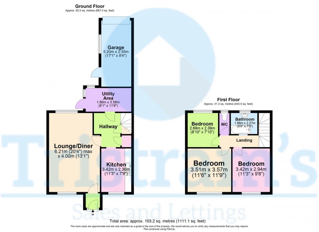 Floorplan for St. Michaels Avenue, Nottingham