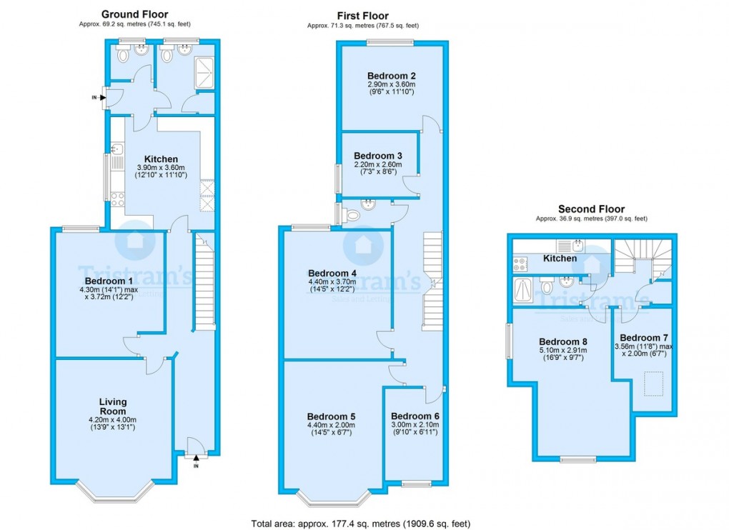 Floorplan for Hound Road, West Bridgford