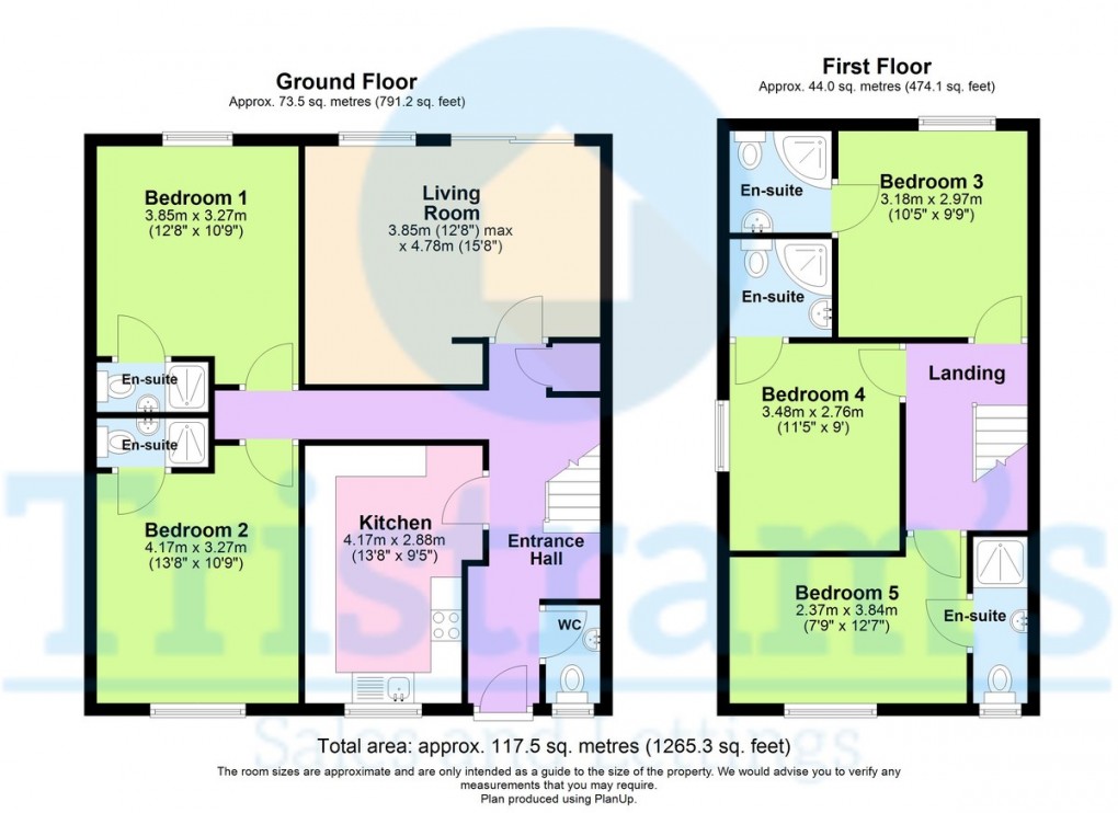 Floorplan for Herald Close, Beeston