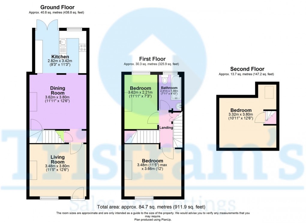 Floorplan for Eland Street, Nottingham