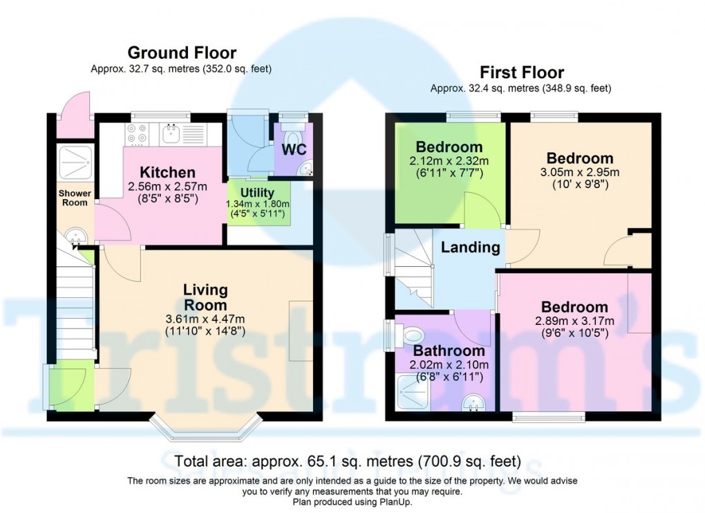 Floorplan for Coleby Road, Nottingham