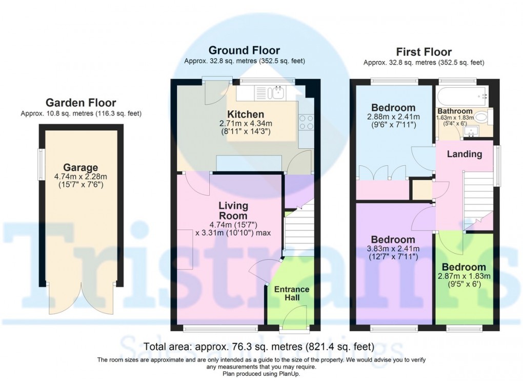 Floorplan for Talbot Drive, Stapleford