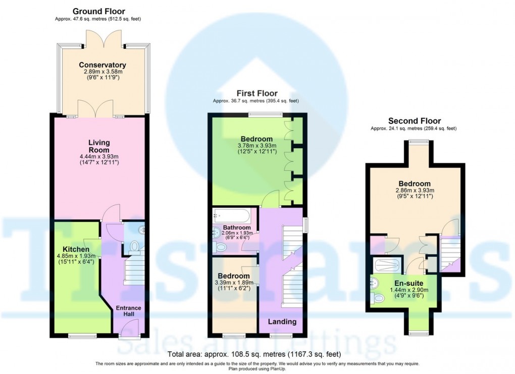 Floorplan for Oakland Way, Nottingham