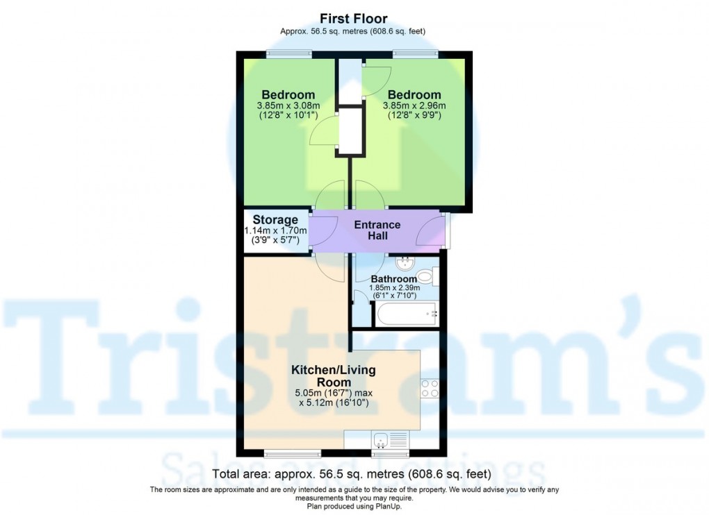 Floorplan for The Farthings, Lenton