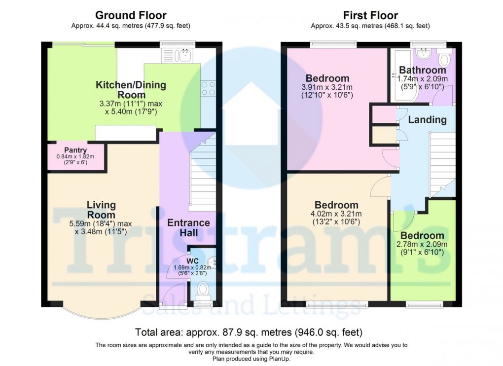 Floorplan for Travers Road, Sandiacre