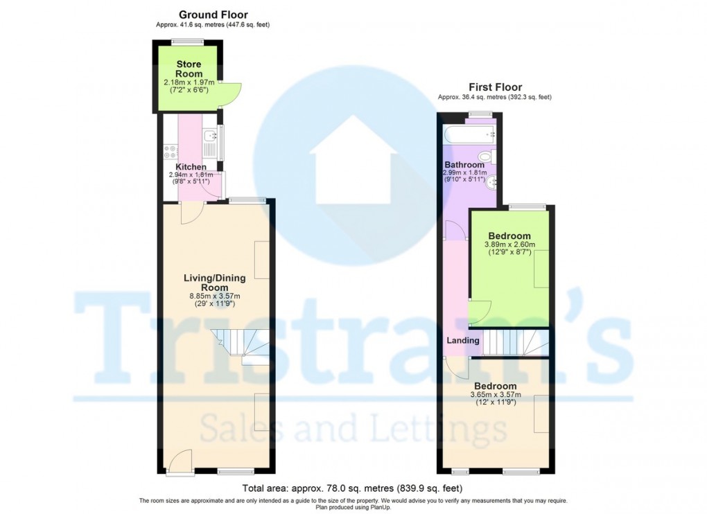 Floorplan for Granville Avenue, Long Eaton