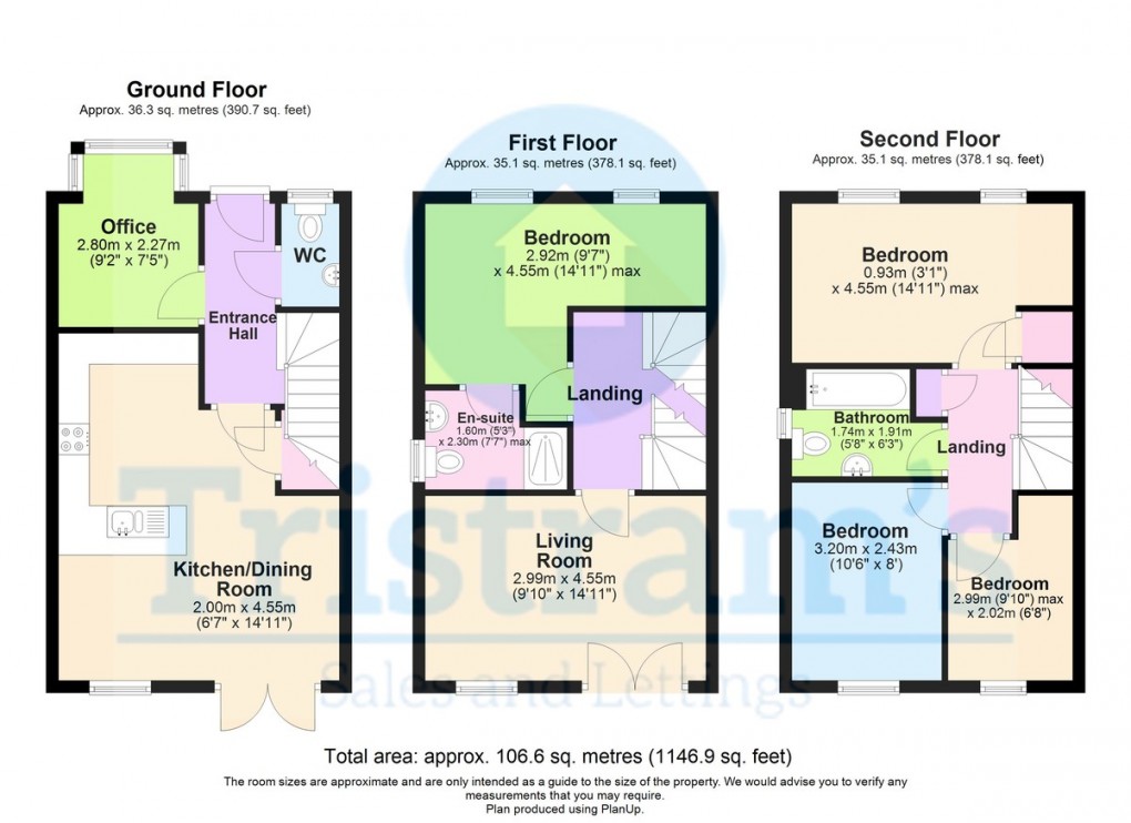 Floorplan for The Roundhill, Sidings Lane, Bramcote