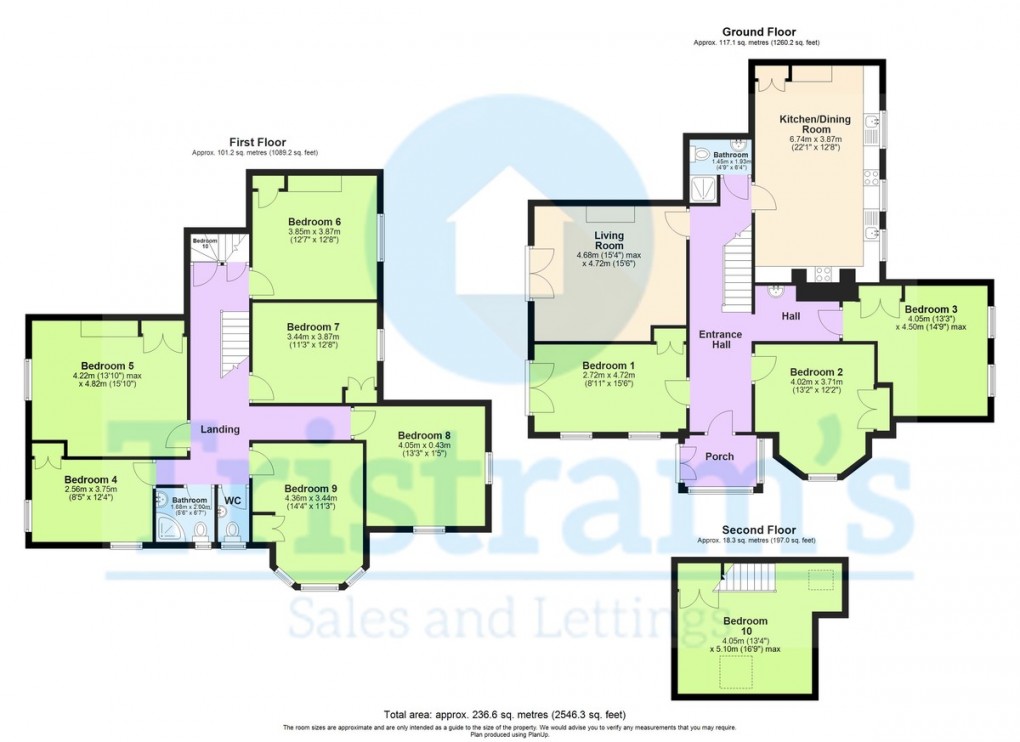 Floorplan for Talbot Street, Nottingham