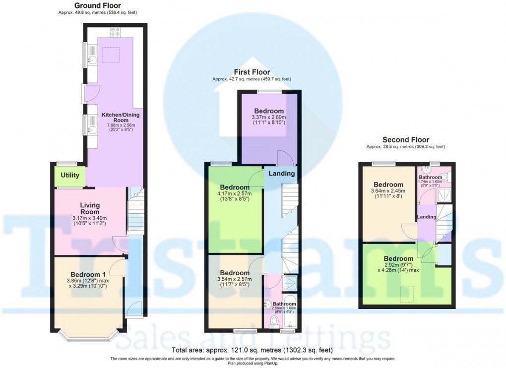 Floorplan for Teversal Avenue, Nottingham