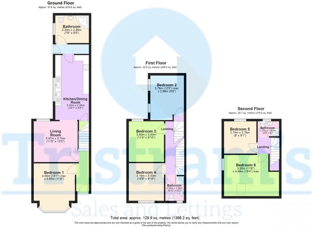 Floorplan for Derby Grove, Nottingham