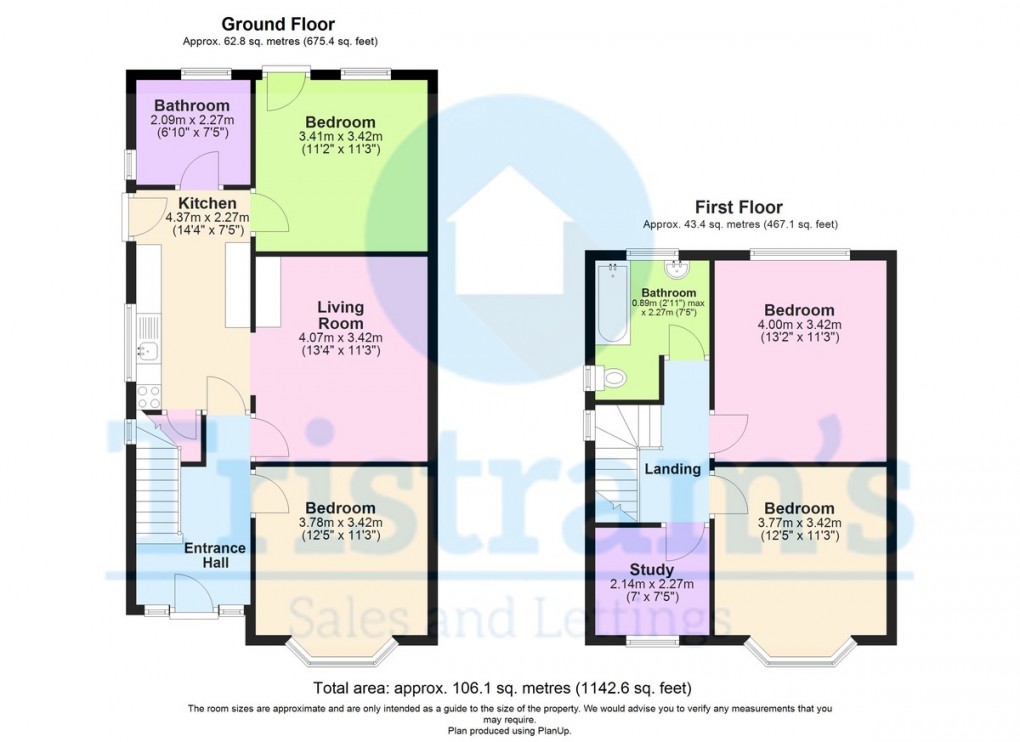 Floorplan for Beeston Road, Nottingham