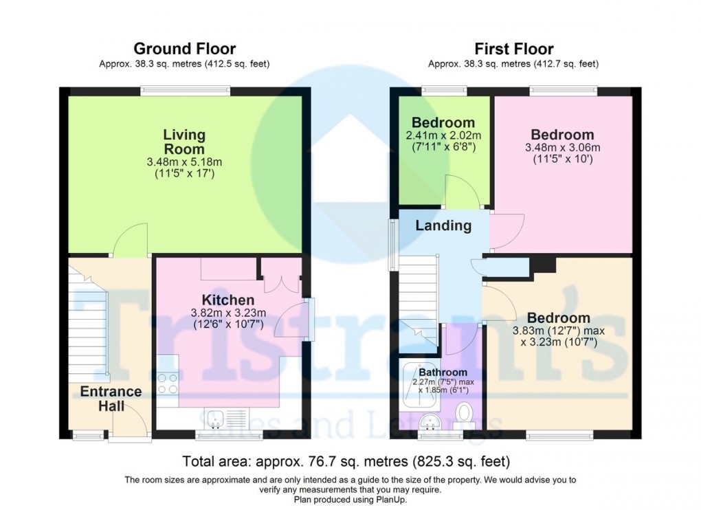 Floorplan for Oakdale Drive, Beeston