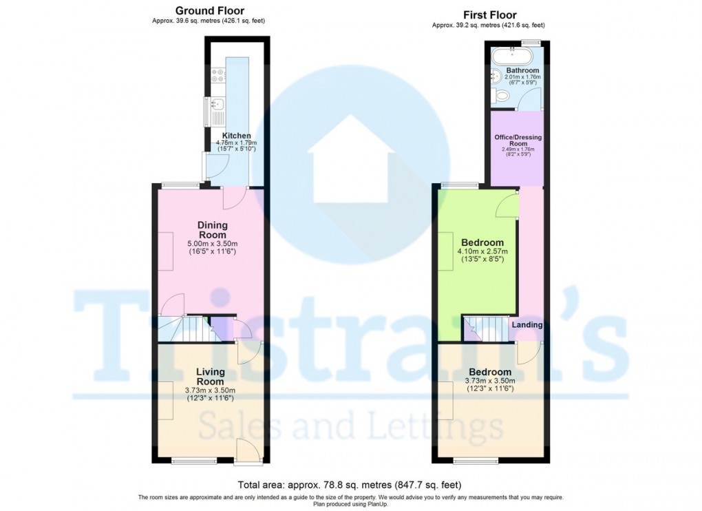 Floorplan for Burnaby Street, Nottingham