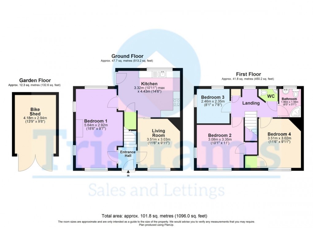 Floorplan for Room 1, Boundary Road, Beeston