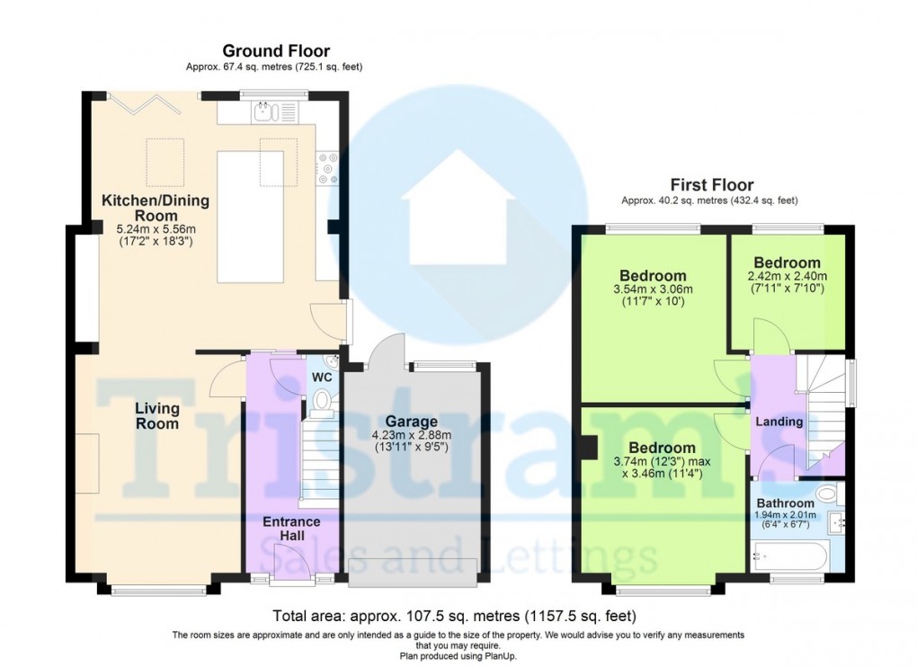 Floorplan for Kirkham Drive, Toton