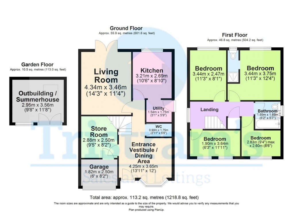 Floorplan for Turnberry Close, Shipley View