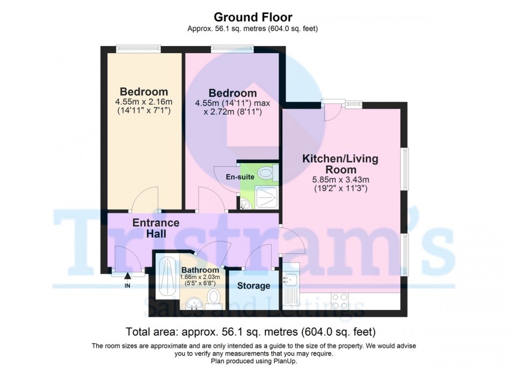 Floorplan for Bishop House, Nottingham