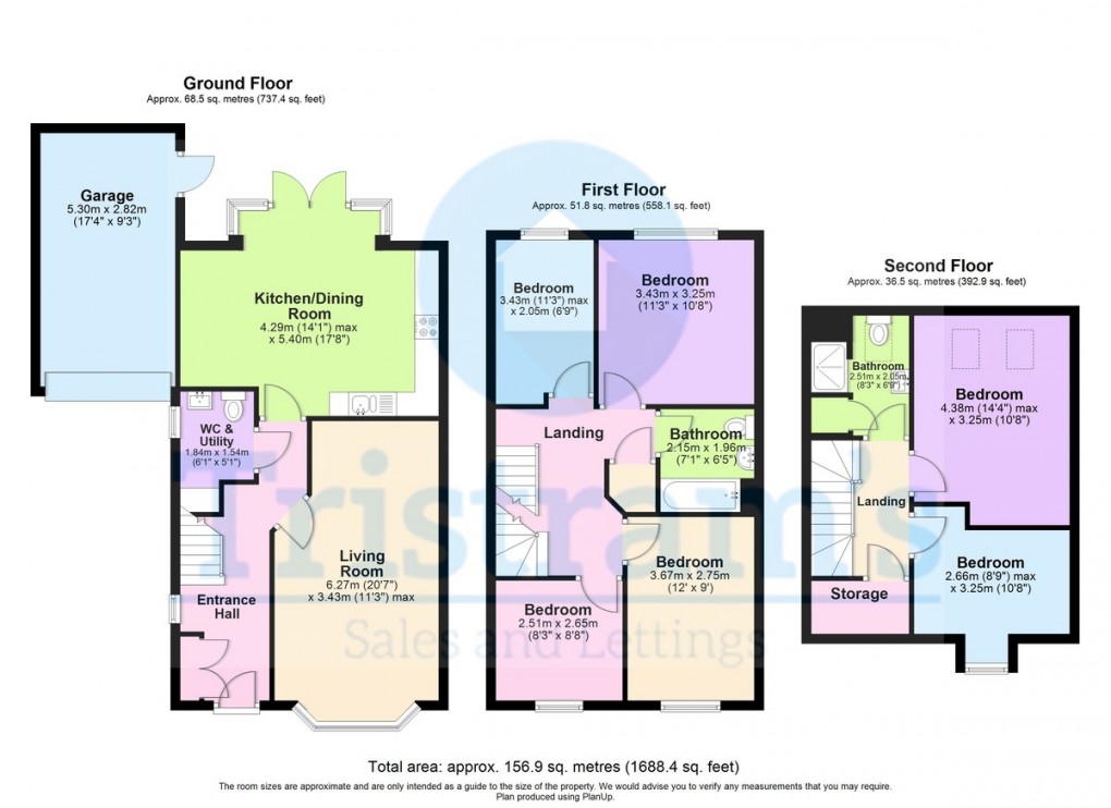 Floorplan for Greymede Avenue, Nottingham