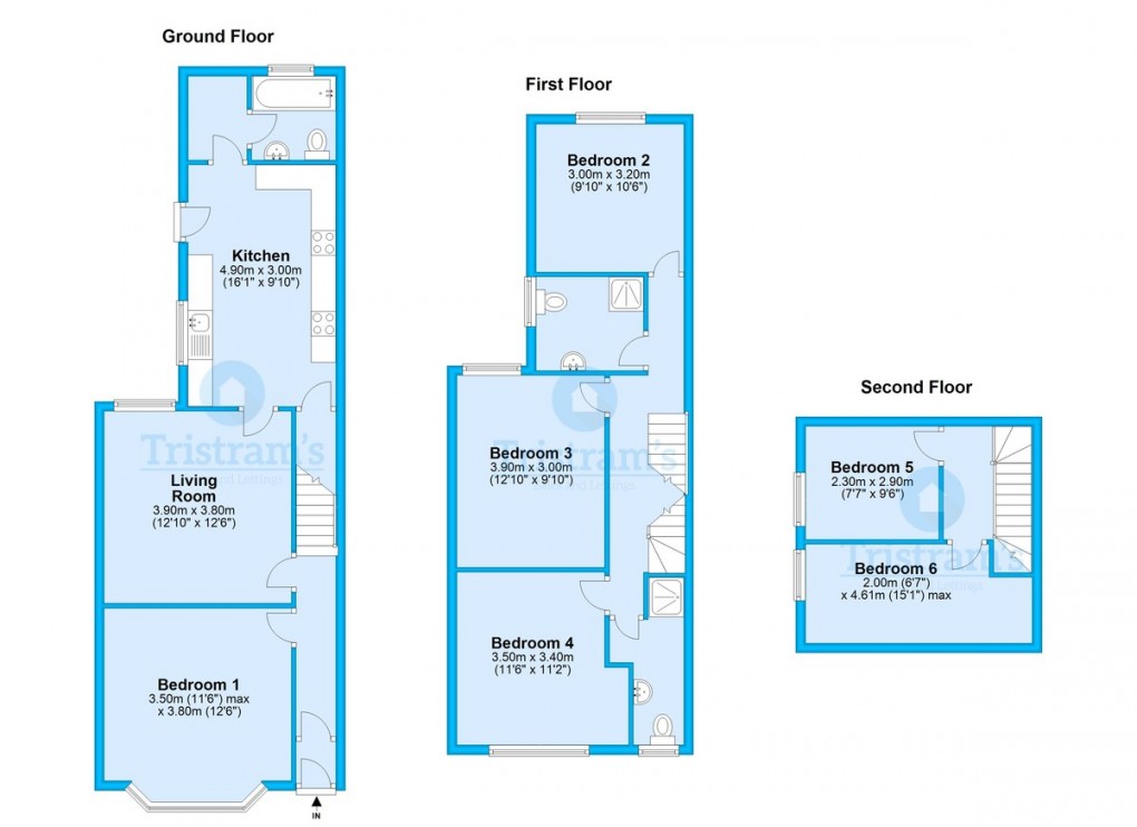 Floorplan for Faraday Road, Lenton