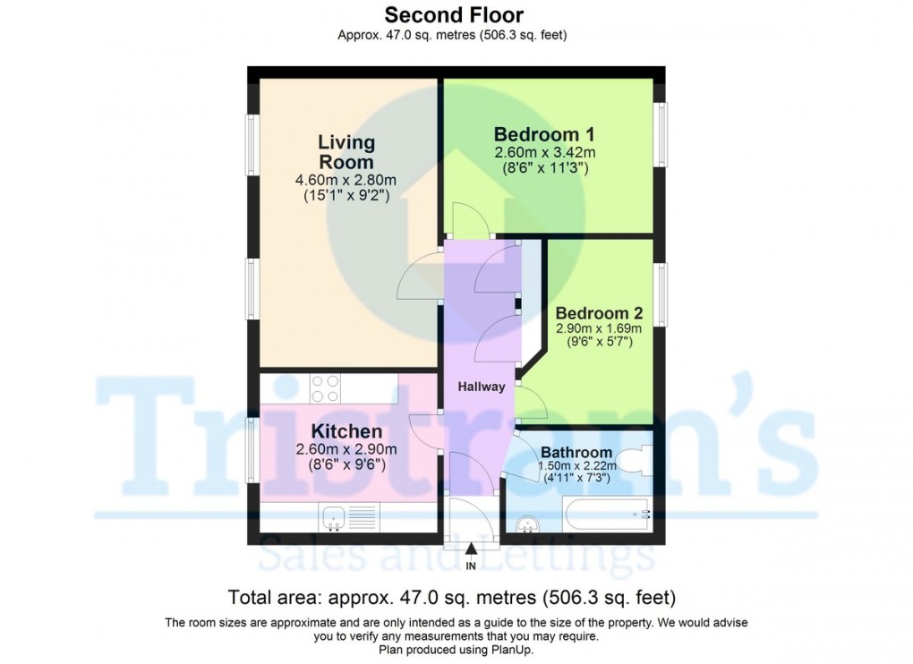 Floorplan for Slaters Way, Nottingham