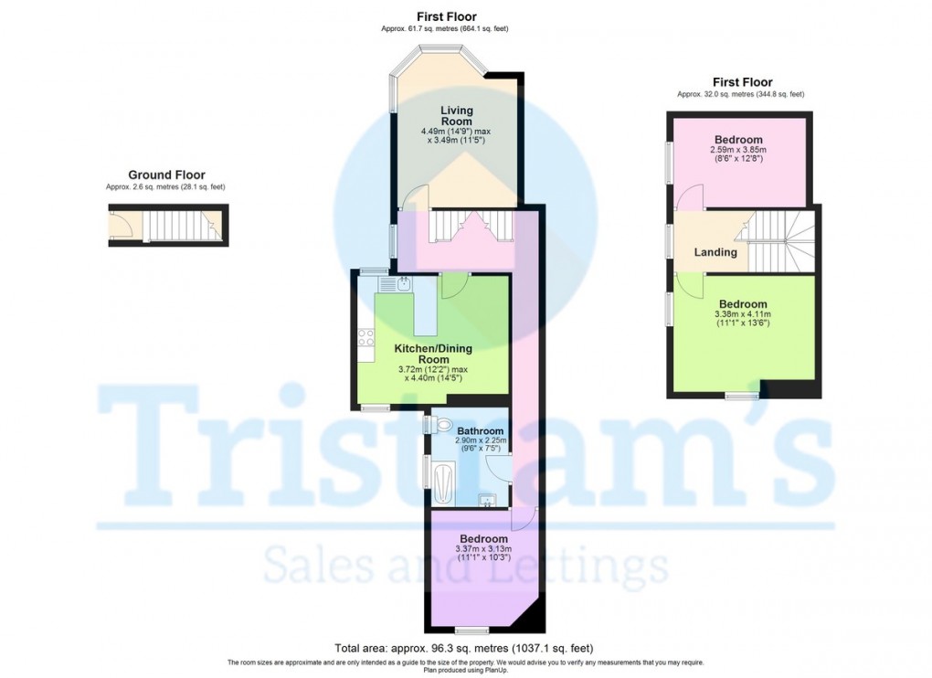 Floorplan for Mansfield Road, Nottingham